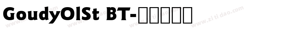 GoudyOlSt BT字体转换